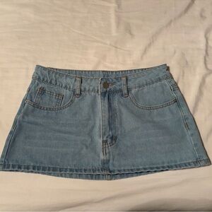 Denim Mini Skirt
